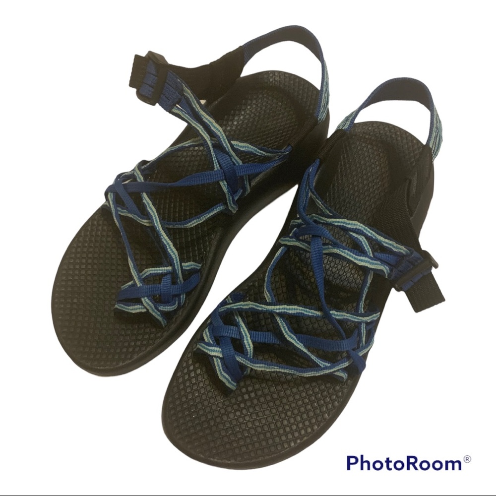 Chaco Blue Adventure Sandals with Grippy Sole